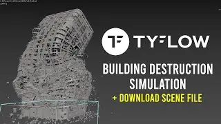 Building Destruction Simulation | Tyflow Scenes File