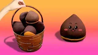 How to Make a Chestnut | Fruit Clay | Play-doh