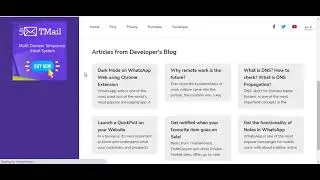 Temporary Mail Script | TMail - Multi Domain Temporary Email System Script