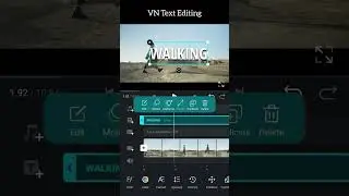 Text Reveal As You Walk VN Video Editor  Tutorial 📌