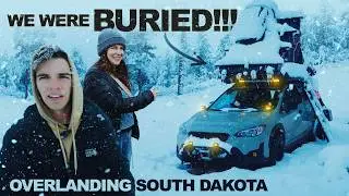 Overnight Camping in HEAVY Snow Storm | Overlanding Black Hills South Dakota