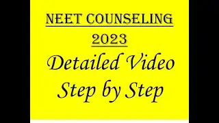neet ug counselling 2023 | ug neet counselling 2023
