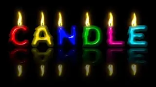 Photoshop Text Effects Tutorials | Candle Text in Photoshop | Photoshop Letter Effects