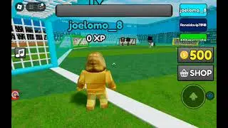Playing Roblox Soccer