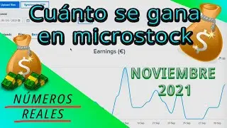 ¿Cuánto se gana con la fotografía de microstock? - Ganancias en microstock Noviembre 2021
