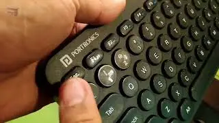 Ptronics Bubble Blutooth Wireless Silent Keyboard || Now Connect 3 Device with one Keyboard