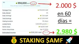 Staking Rentable 🚀 [Addmefast $AMF] - Criptomonedas