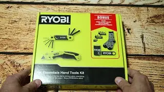 RYOBI 2 Piece Essentials Hand Tools Kit + Bonus Merchandise