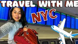 VLOGMAS  DAY 10: Travel with me to NYC, What i pack in my stunt bag 💼