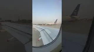 Plane take off from Lahore airport