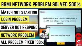 Bgmi Unable to connect to server | Bgmi match server did not respond | Bgmi login problem today