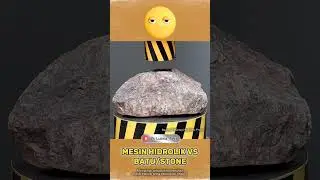 BATU/STONE VS MESIN HIDROLIK #hydraulicpress #automobile #hydraulicpresschannel #experiment