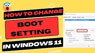 How to change Boot setting in windows 11 || How to change boot menu list time on dual-boot Windows
