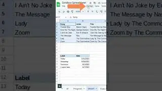 Formatting Google Sheets Data into Tables