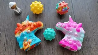 New Unicorn Pop It Fidget Toy Review 2021 - Funny 3D Pop It