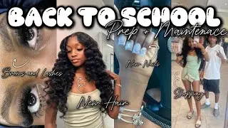 PREPARE WITH ME FOR SENIOR YEAR ✰ BACK TO SCHOOL MAINTENANCE || shopping, hair, nails, lashes, etc