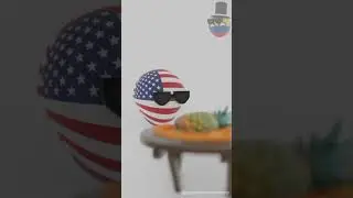 Te la comes tu o me la como yo🤨(Countryballs 3D) #shorts #countryballs #humor