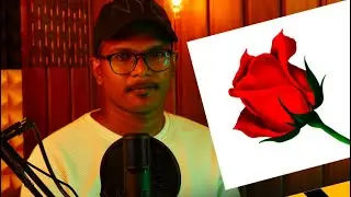 Red rose digital painting/sketch book /tamil