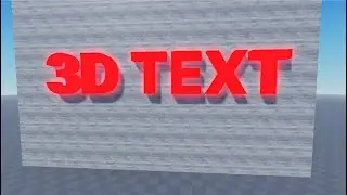 ROBLOX STUDIO. Как добавить 3D ТЕКСТ в игру? ГАЙД.