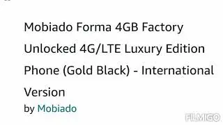 Mobiado Forma 4GB Factory Unlocked 4G/LTE Luxury Edition Phone