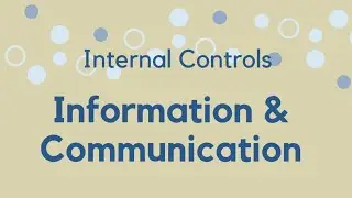 Information system and communication (internal control, Auditing 