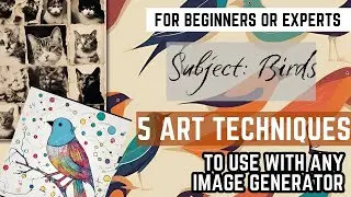 Create gorgeous #birdart #aiart with #arttechniques to use with #midjourney #leonardoai #digitalart