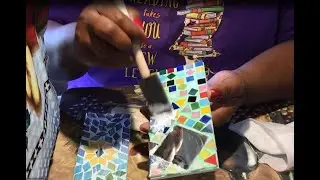 DIY Mosaic Looking Glass