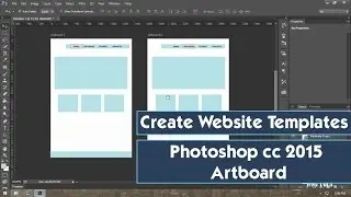 Create Web Template Design in Photoshop cc 2015 Art board