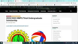 2022/2023 NNPC/Total Undergraduate Scholarship