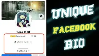 New Unique Facebook Bio | Facebook Stylish Bio | Fb VIP Account | Editing 2.0