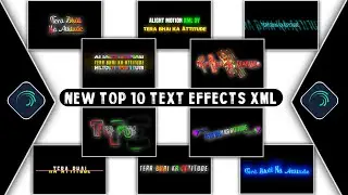 Text Animation Presets In Alight Motion | Alight Motion Text Effect XML File | Text effect presets