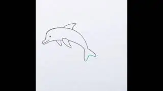 Как нарисовать ДЕЛЬФИНА ПОЭТАПНО | УРОК РИСОВАНИЯ ДЛЯ НАЧИНАЮЩИХ | How To Drawing Dolphin