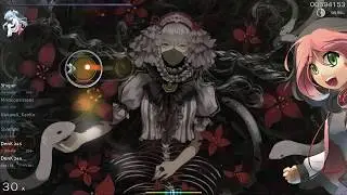 osu! gameplay. Venom with hidden and hardrock mod