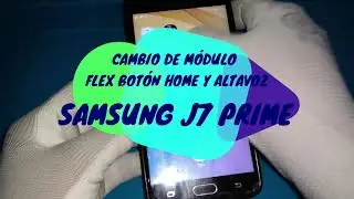 Cambio módulo, flex del botón home y altavoz de Samsung J7 Prime