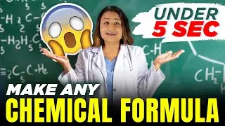 HOW TO MAKE ANY CHEMICAL FORMULA EASILY UNDER 5 sec | Superfast Trick🔥 | Krushi Mam Eduhap | CBSE