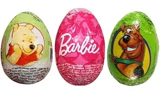 распаковка Яйца со Скуби Ду и Барби - Unboxing Scooby Doo & Barbie Surprise Eggs | Сюрприз Яйцo