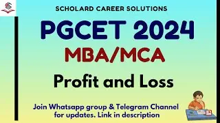 Profit & Loss - Questions, Solutions & Shortcuts | PGCET 2024 MBA/MCA | #pgcetmba #pgcet2024 #pgcet