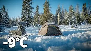Camping with the World's First STAND-UP Snowmobile