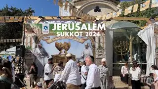 Sukkot celebrations in the Jewish Quarter in the Old City of Jerusalem, Israel 2024