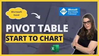 How to Create a Pivot Table in Microsoft Excel  from Start to Chart
