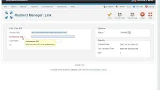 Components Redirect Manager Edit
