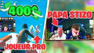 J'ARRACHE UN PRO ET GAGNE 400$ 😍 Mon père débarque en plein live 😭