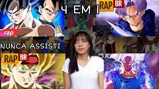 REACT 4 EM 1|Rap do Goku e Vegeta| Rap do Bardock | Rap do Trunks Tauz |Rap do Goku VG(Dragon Ball )