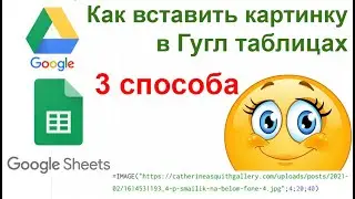 3 способа как вставить картинку в гугл таблице