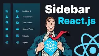 React JS Tutorial 🚀 |  React Sidebar Menu Tutorial -  Beginner Navigation