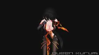 mmd x date a live sexy back party dress kurumi tokisaki