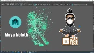 Destroying Character through Maya Ncloth, क्लॉथ का दुशरा उदहारण