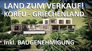 2000 m² Traumgrundstück auf Korfu, Griechenland, inkl. Baugenehmigung!