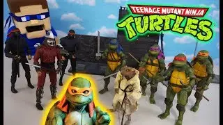 TMNT NECA Ninja Turtles MOVIE 1980's Cartoon Figures Series 1 & 2 Unboxing!