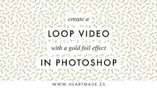Gold foil effect: How to design a loop video for Instagram in Photoshop